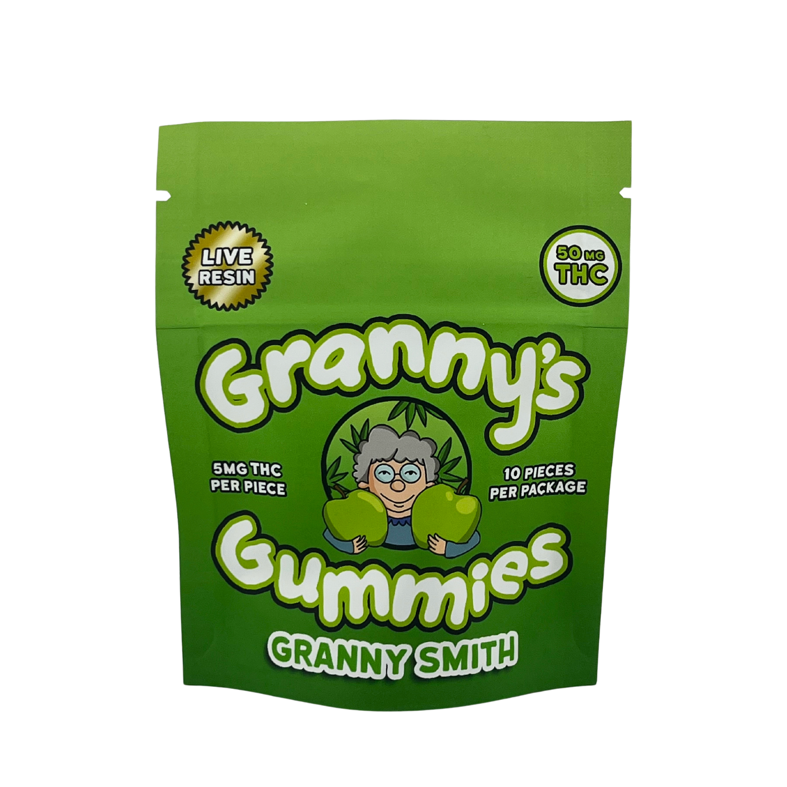 くみ GRANNY'S Live Resin THC Gummies | Granny Smith | Simply Crafted