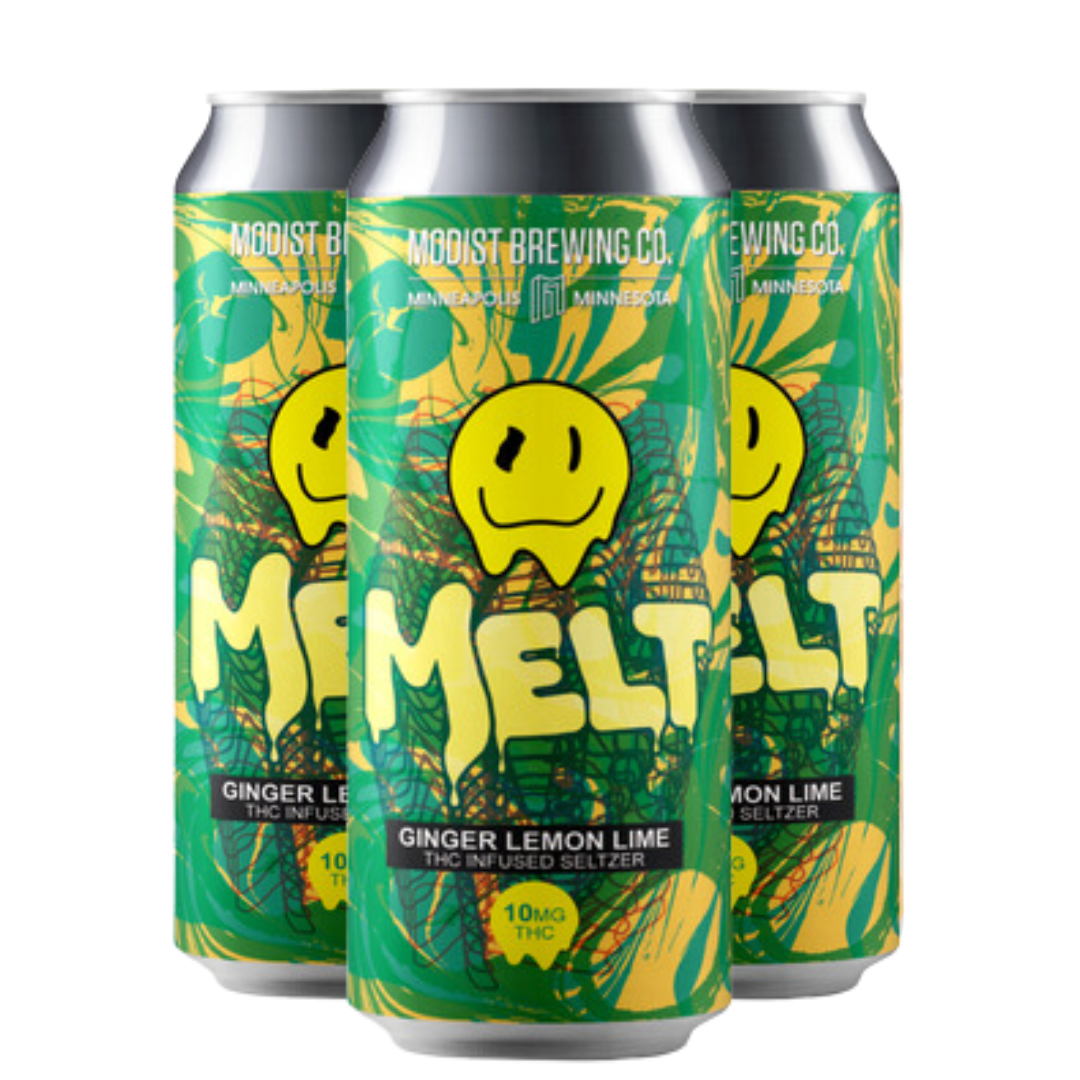 MODIST Melt 10mg THC Seltzer | Ginger Lemon Lime | Simply Crafted
